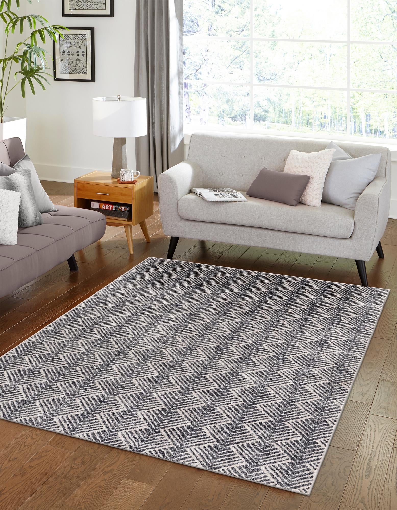 Geo Garden Lattice Collection Area Rug -  Casablanca