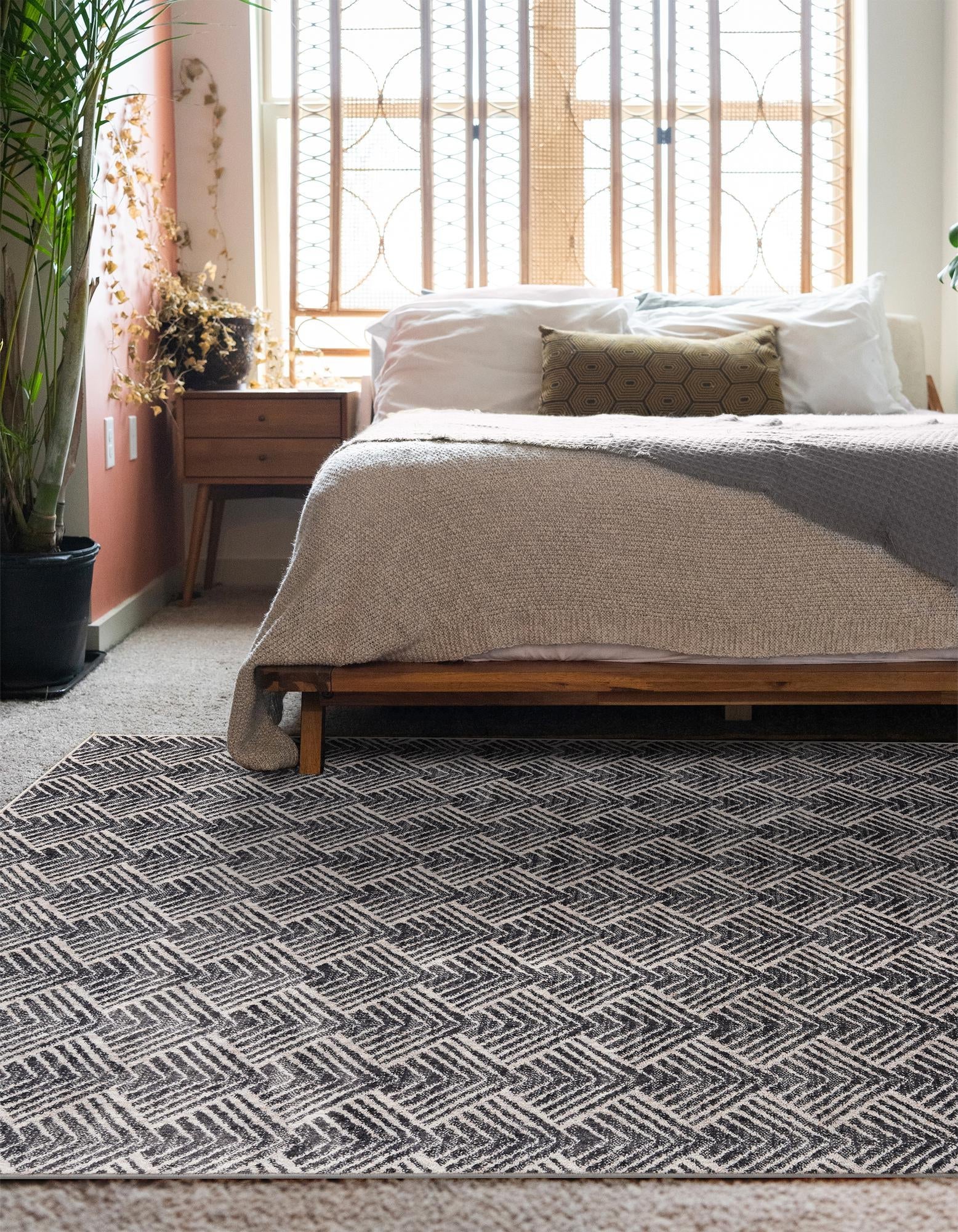 Geo Garden Lattice Collection Area Rug -  Casablanca