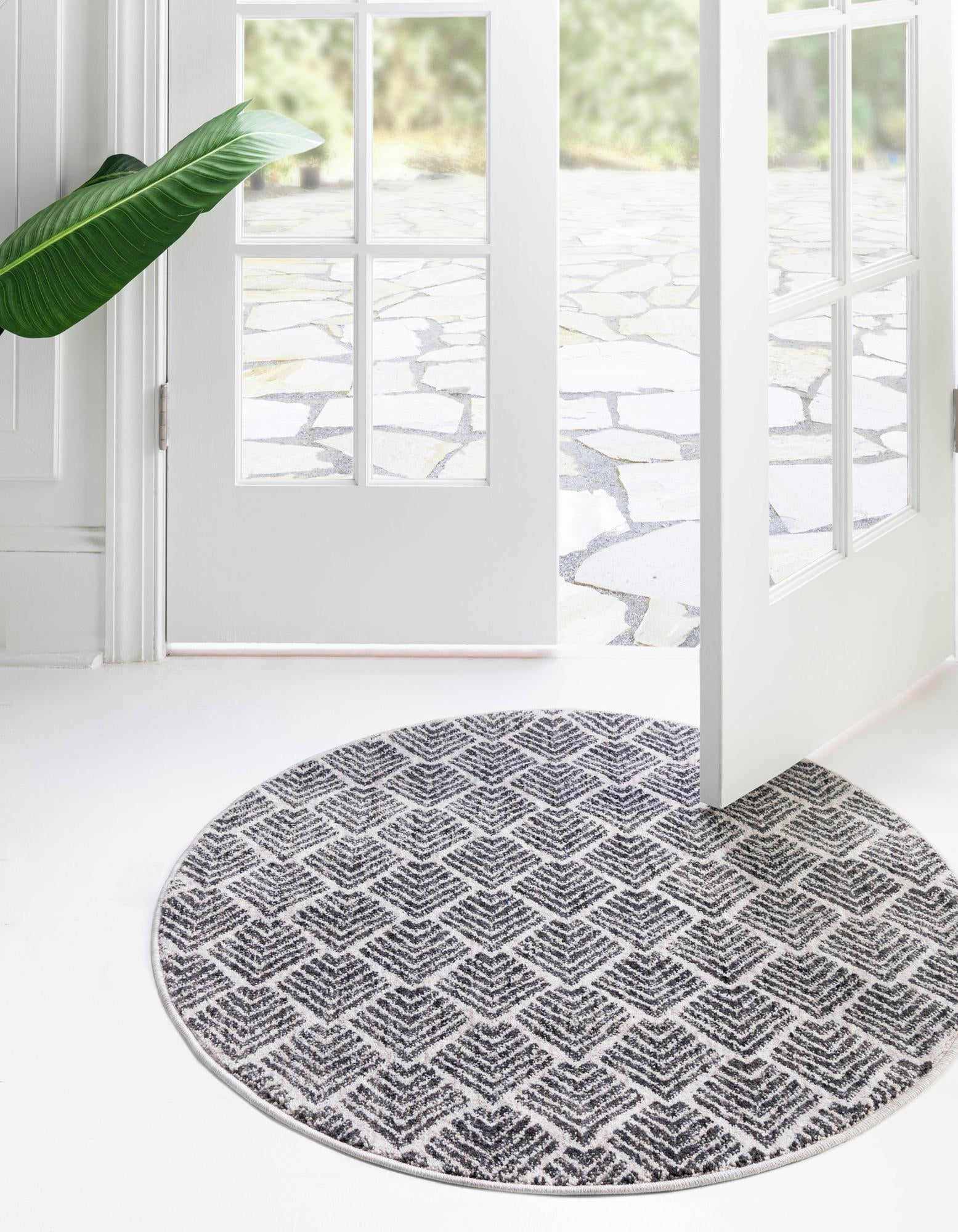 Geo Garden Lattice Collection Area Rug -  Casablanca