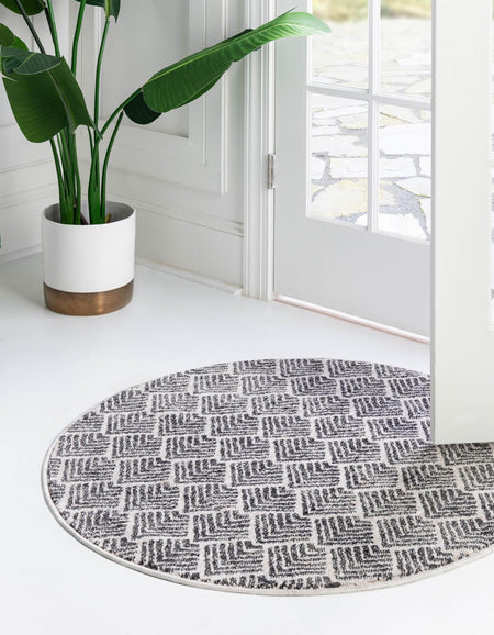 Geo Garden Lattice Collection Area Rug -  Casablanca