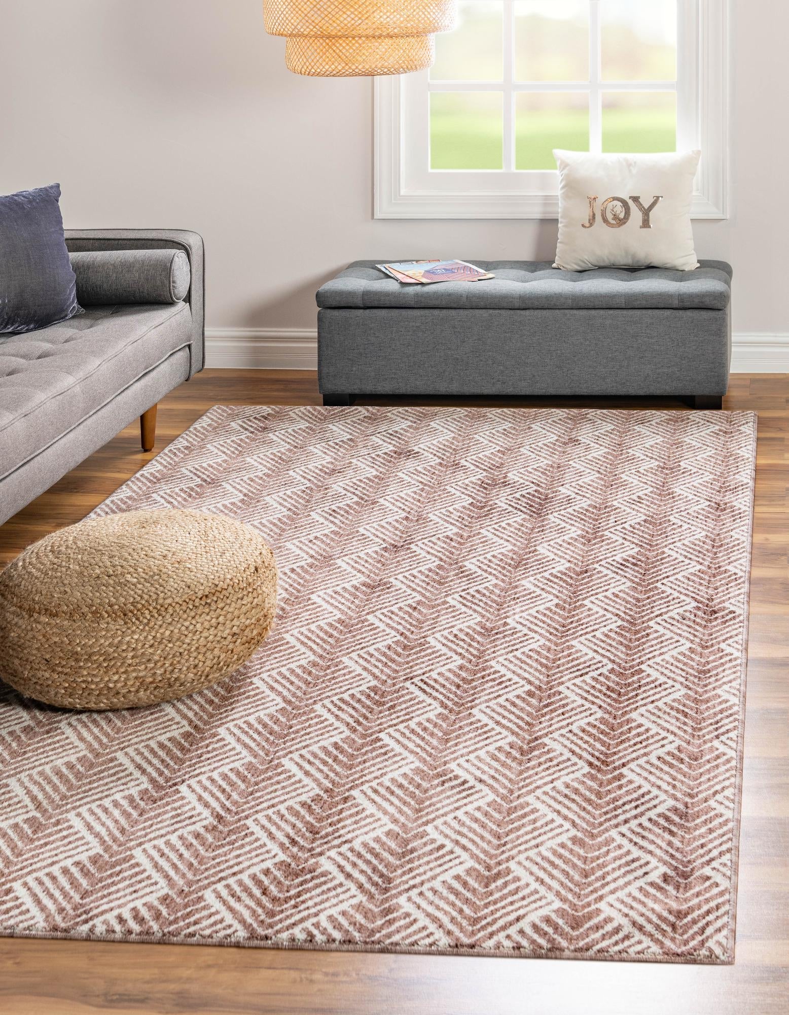 Geo Garden Lattice Collection Area Rug -  Casablanca