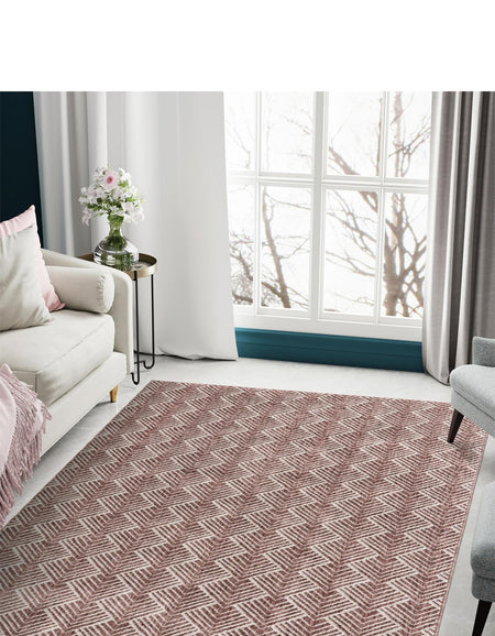 Geo Garden Lattice Collection Area Rug -  Casablanca