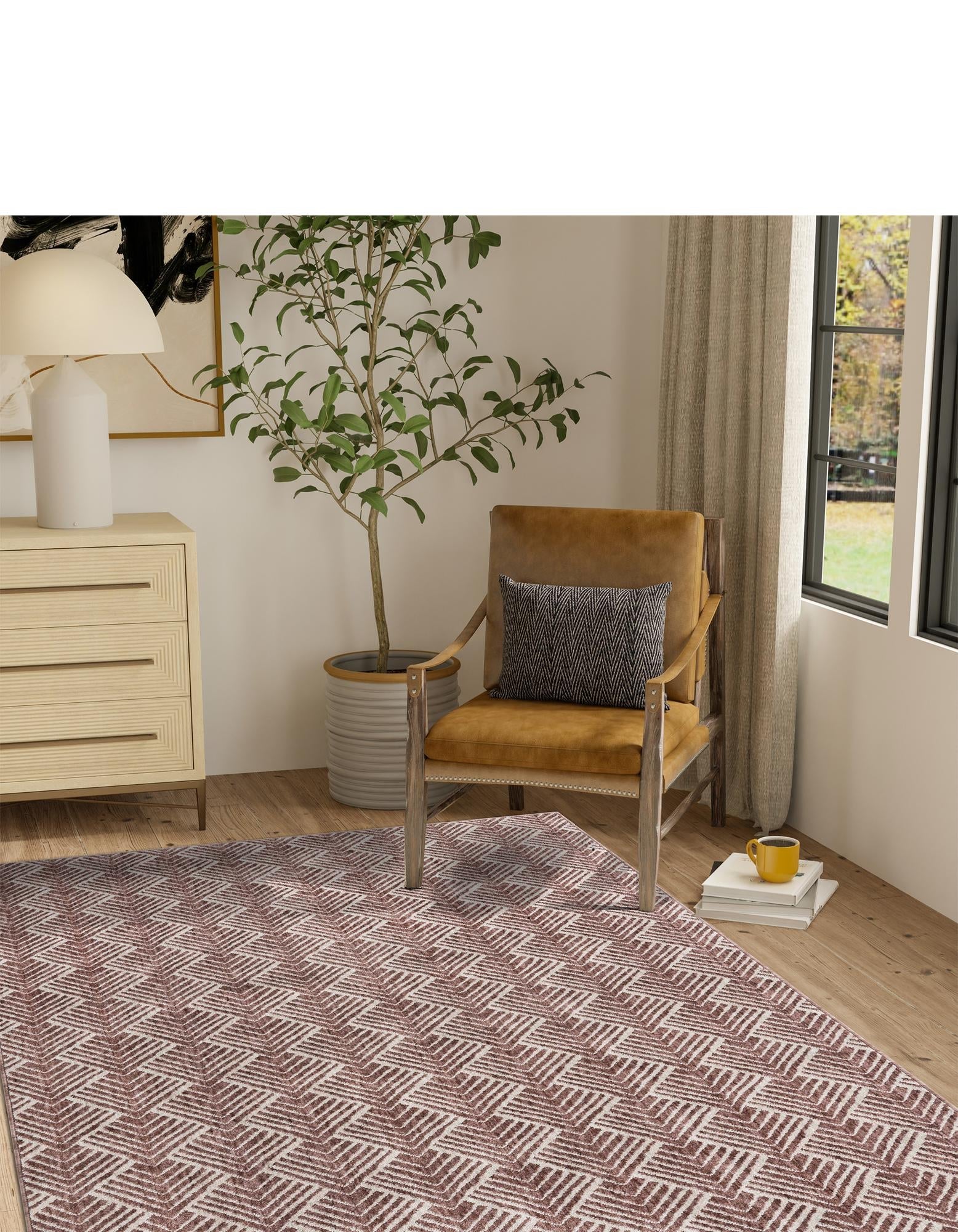 Geo Garden Lattice Collection Area Rug -  Casablanca