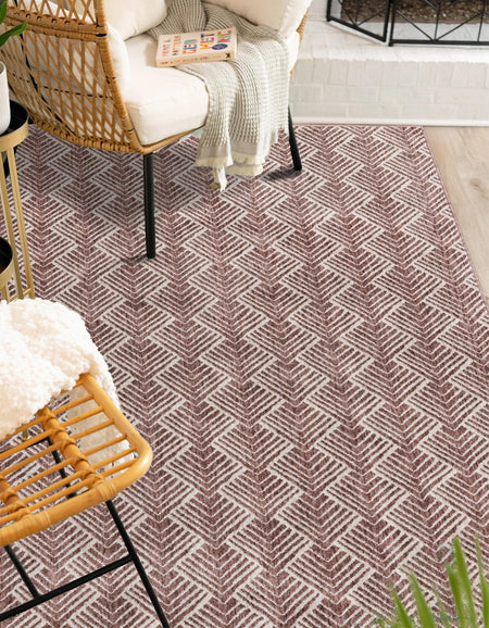 Geo Garden Lattice Collection Area Rug -  Casablanca