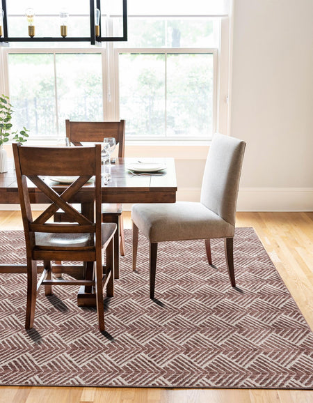 Geo Garden Lattice Collection Area Rug -  Casablanca