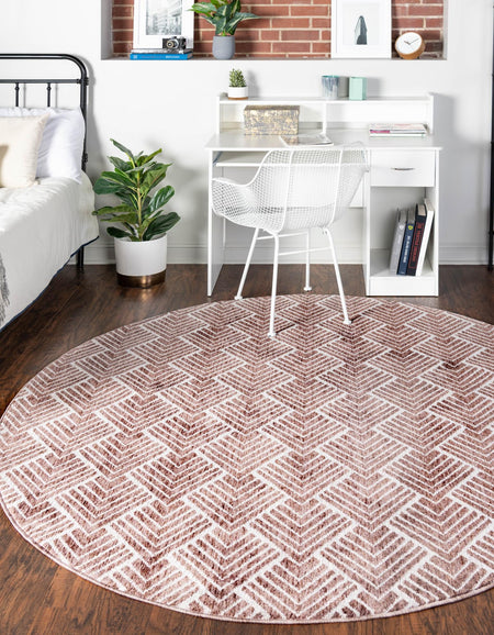 Geo Garden Lattice Collection Area Rug -  Casablanca