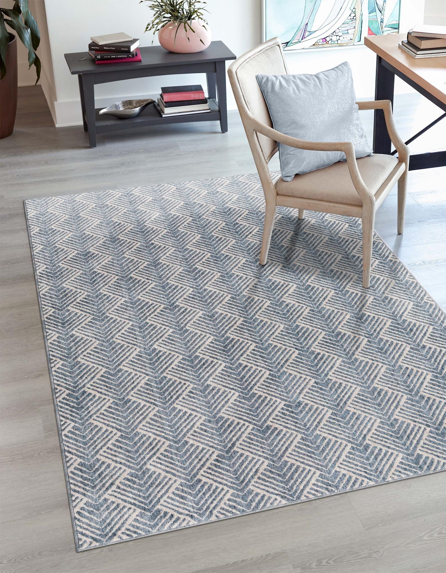 Geo Garden Lattice Collection Area Rug -  Casablanca