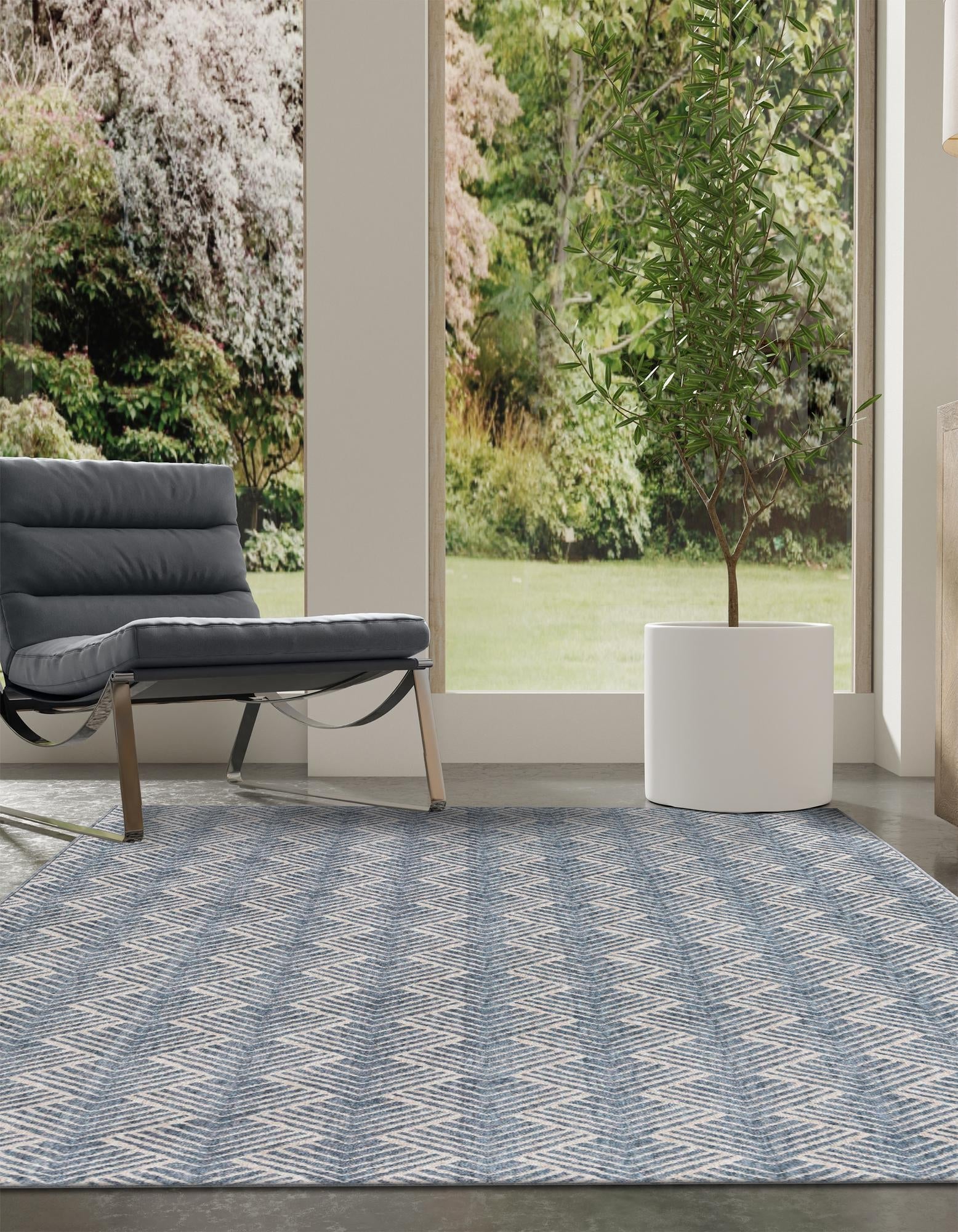 Geo Garden Lattice Collection Area Rug -  Casablanca