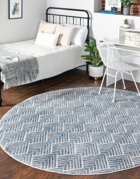 Geo Garden Lattice Collection Area Rug -  Casablanca