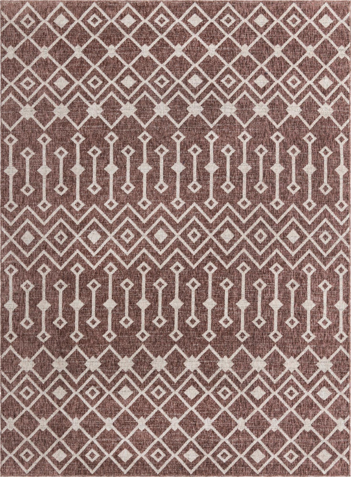 Geo Garden Lattice Collection Area Rug -  Andalusia Rectangle Dusty Rose  lifestyle 2