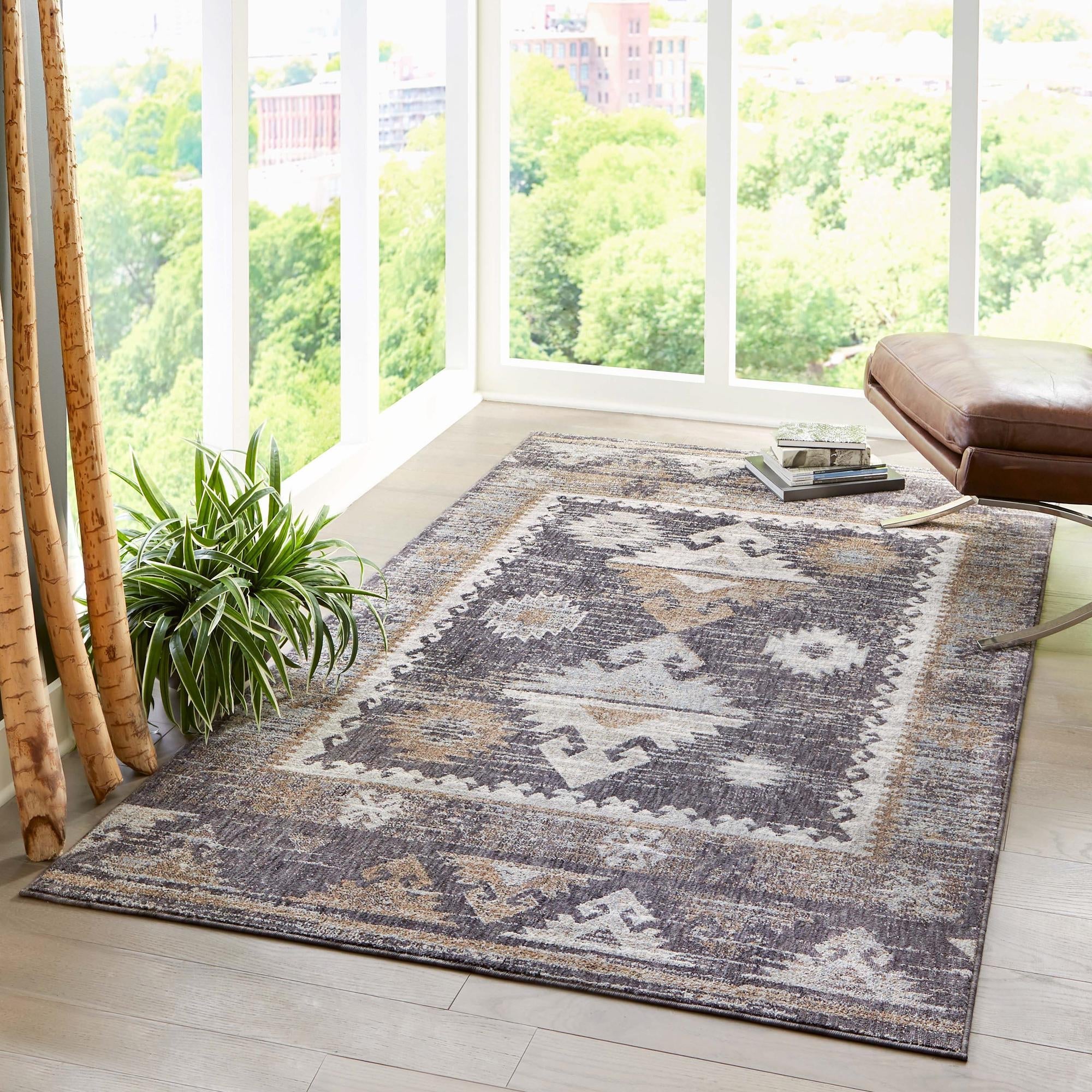 Desert Modern Eco Rug Series Collection Area Rug -  Mojave