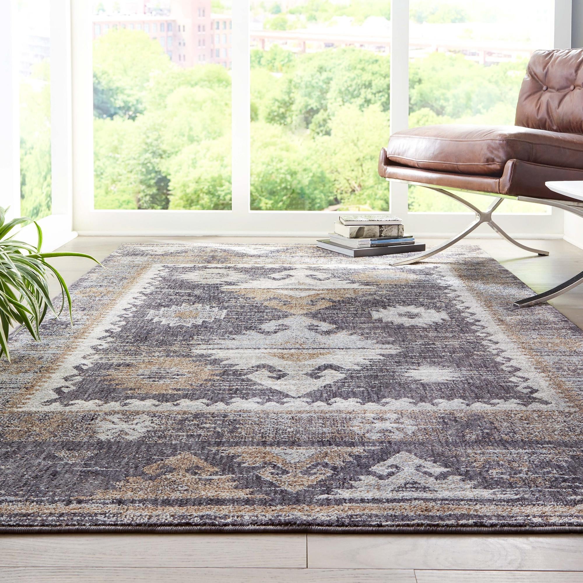 Desert Modern Eco Rug Series Collection Area Rug -  Mojave