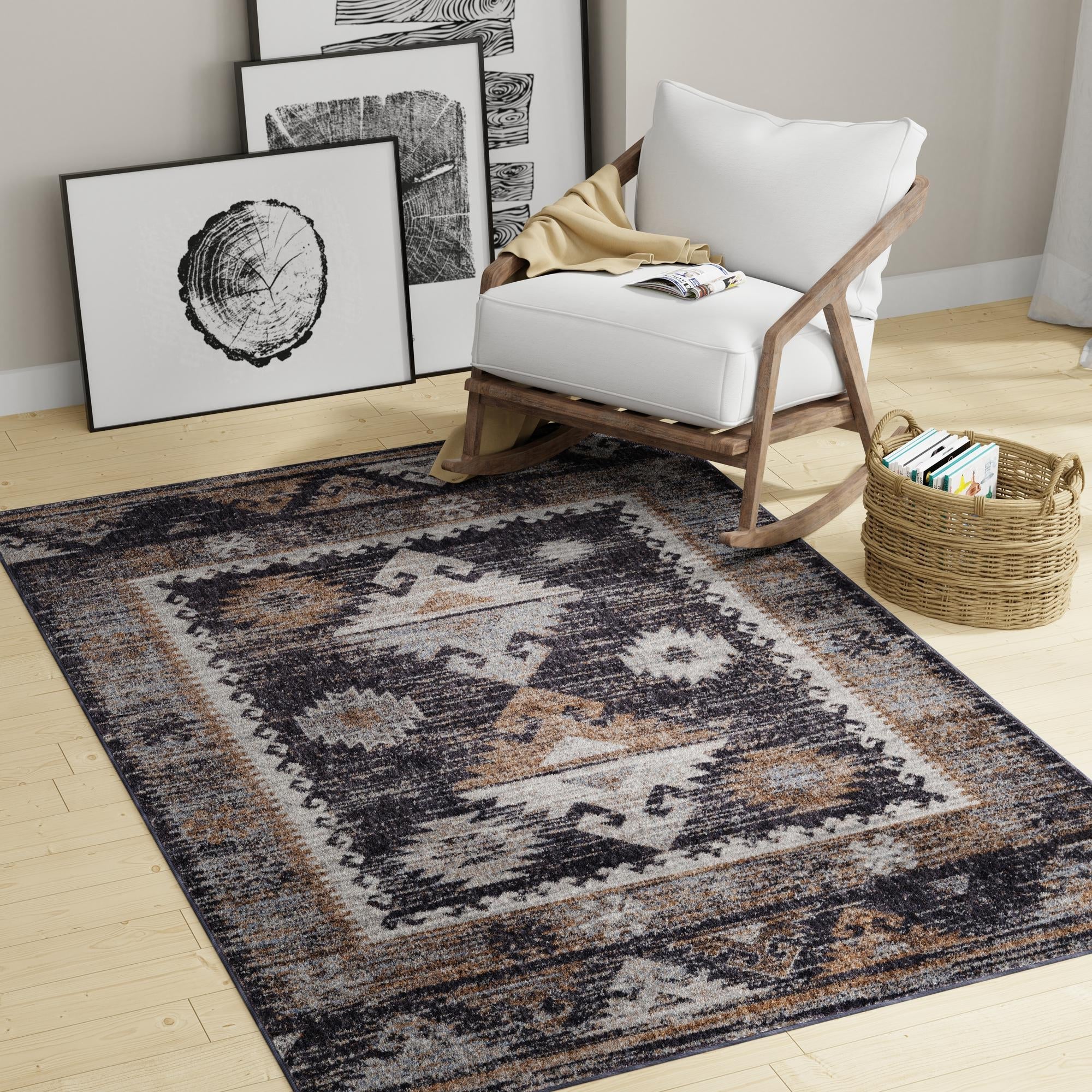 Desert Modern Eco Rug Series Collection Area Rug -  Mojave