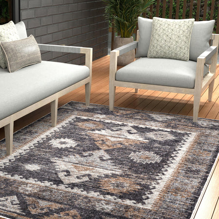 Desert Modern Eco Rug Series Collection Area Rug -  Mojave