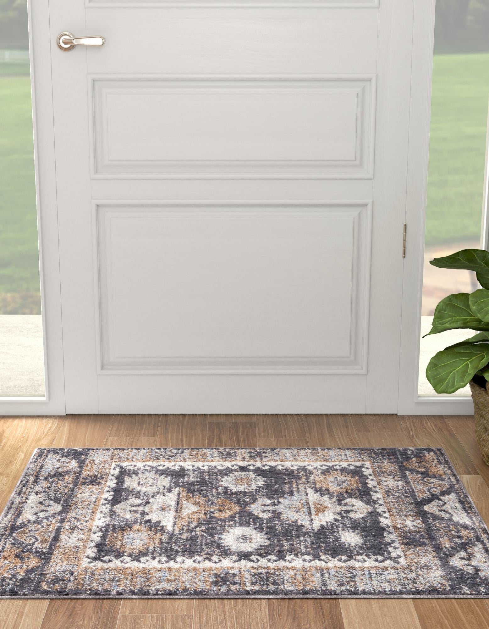 Desert Modern Eco Rug Series Collection Area Rug -  Mojave