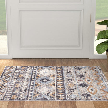 Desert Modern Eco Rug Series Collection Area Rug -  Sonora