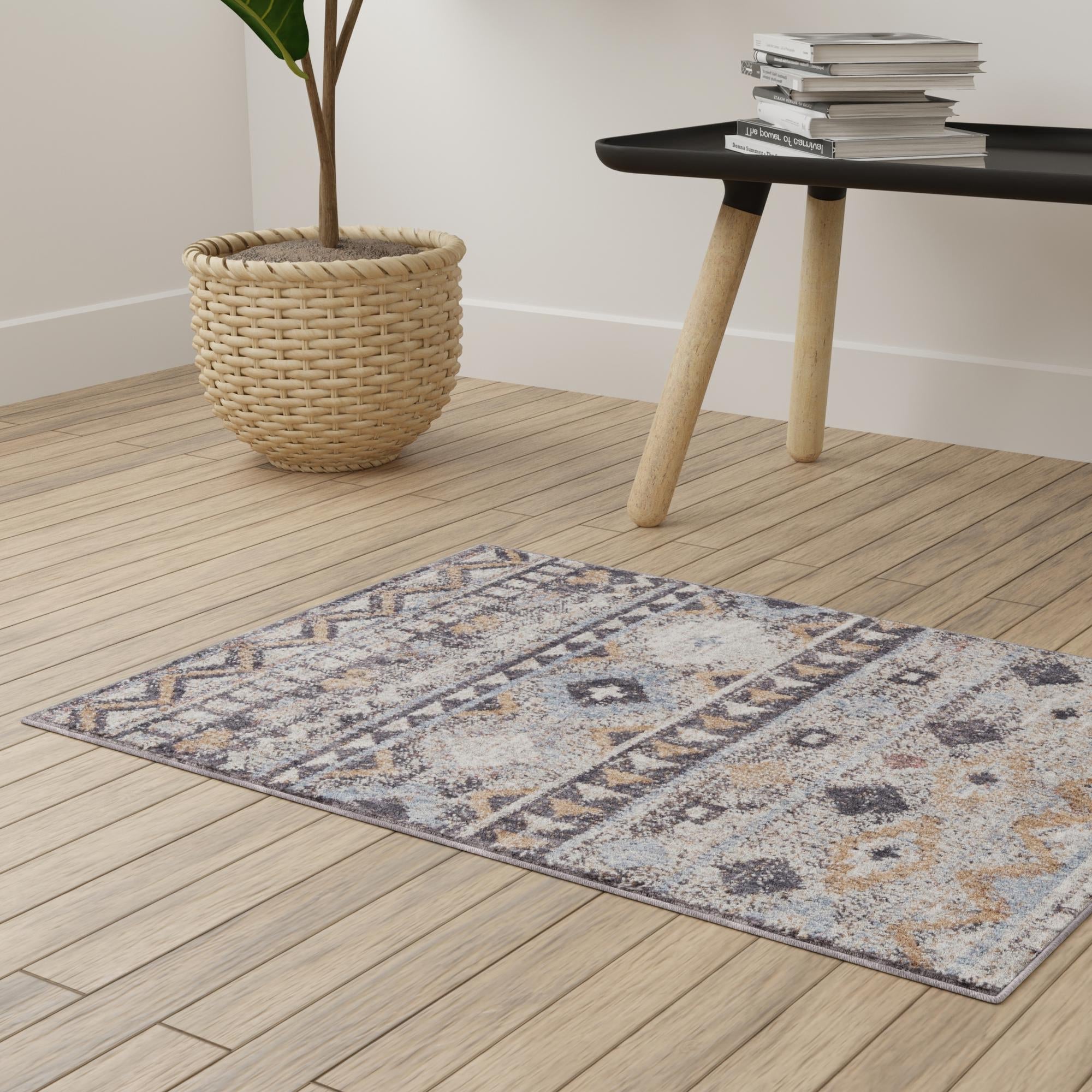 Desert Modern Eco Rug Series Collection Area Rug -  Sonora