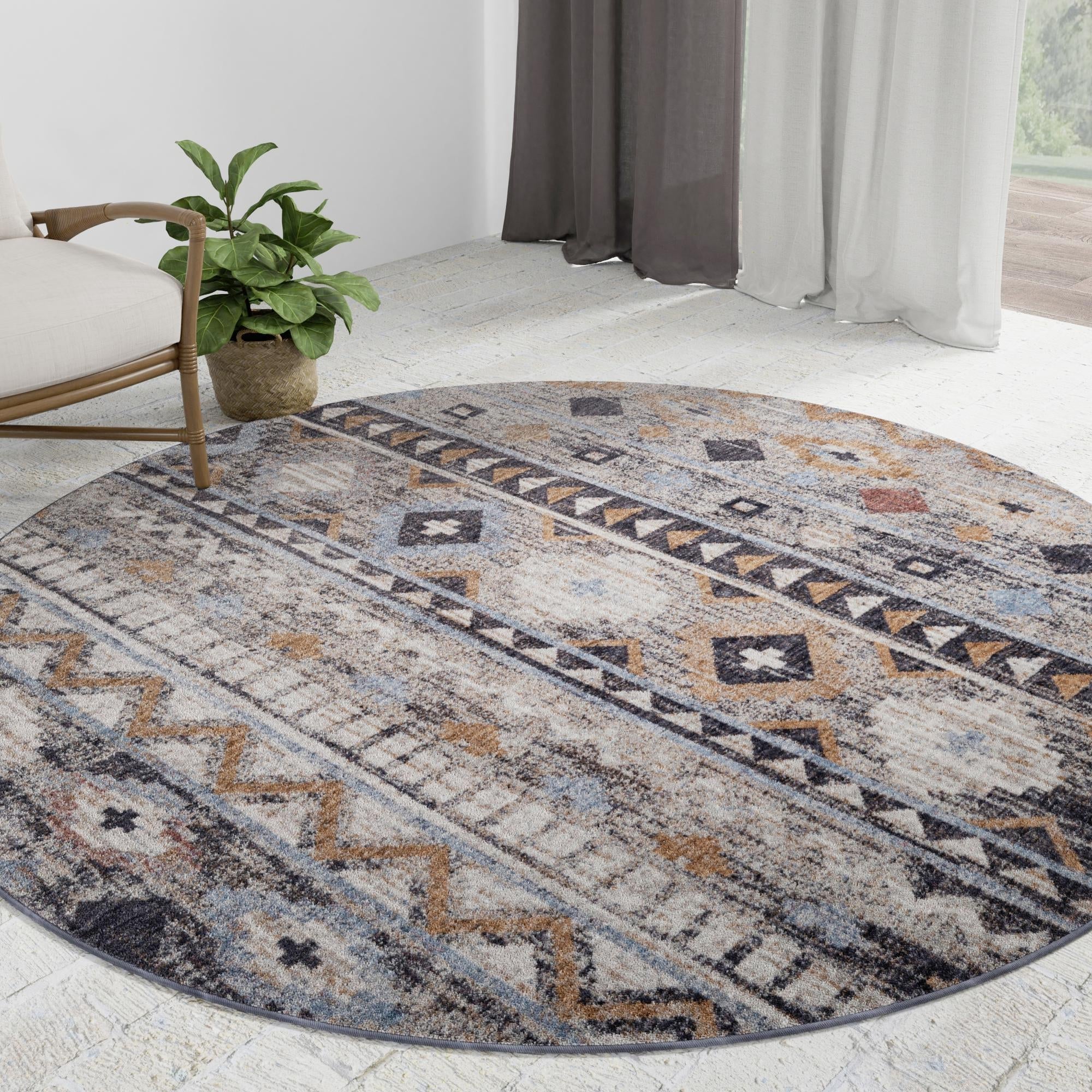 Desert Modern Eco Rug Series Collection Area Rug -  Sonora