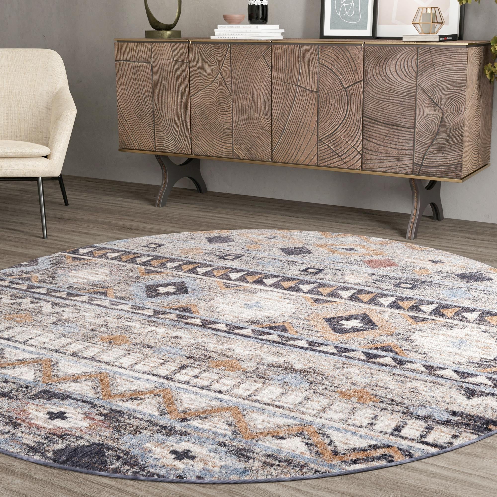 Desert Modern Eco Rug Series Collection Area Rug -  Sonora