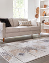 Desert Modern Eco Rug Series Collection Area Rug -  Taos Rectangle Ivory  lifestyle 6