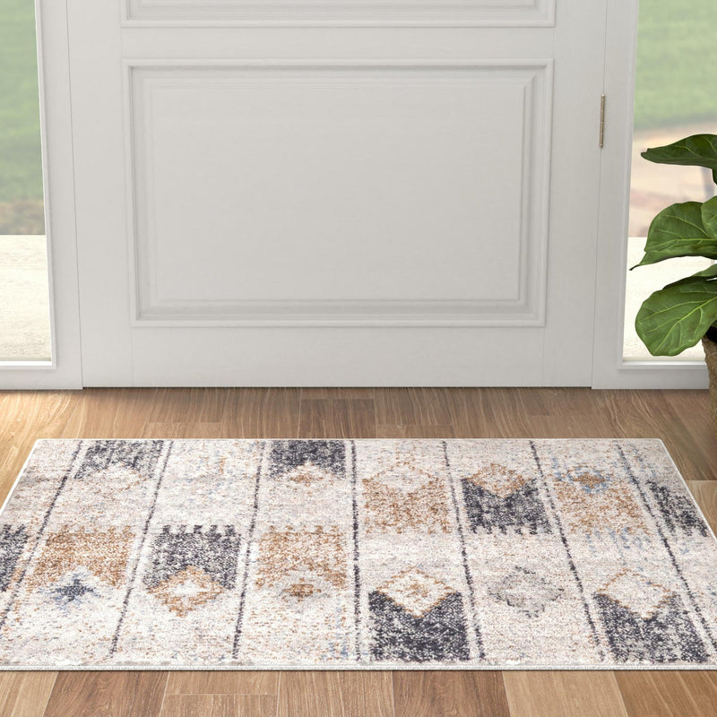 Desert Modern Eco Rug Series Collection Area Rug -  Taos Rectangle Ivory  lifestyle 23