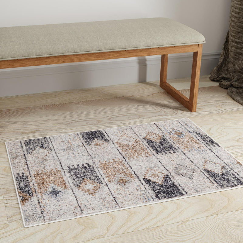 Desert Modern Eco Rug Series Collection Area Rug -  Taos Rectangle Ivory  lifestyle 25