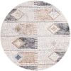 Desert Modern Eco Rug Series Collection Area Rug -  Taos Round Ivory  lifestyle 26