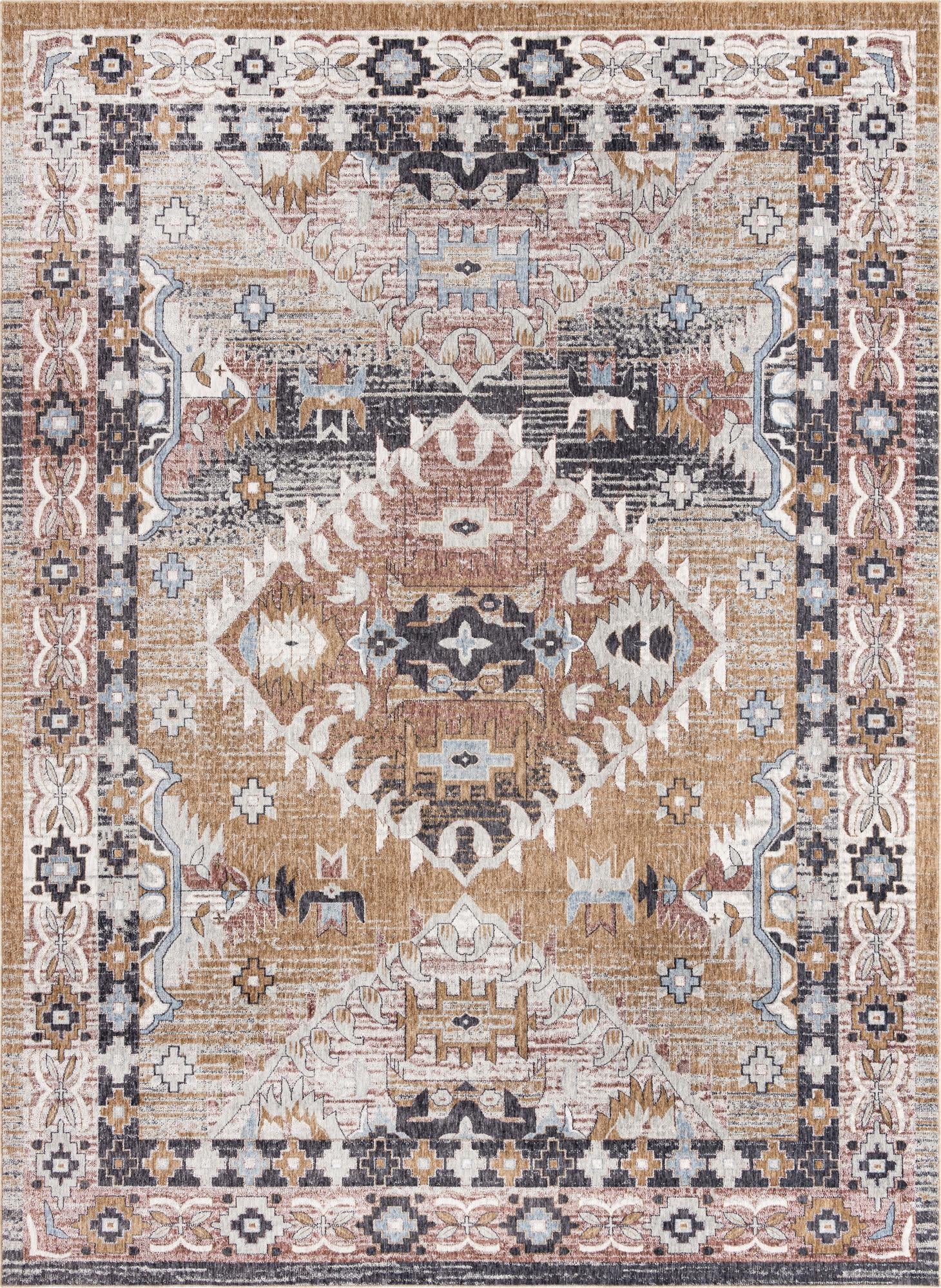 Desert Modern Eco Rug Series Collection Area Rug -  Navajo