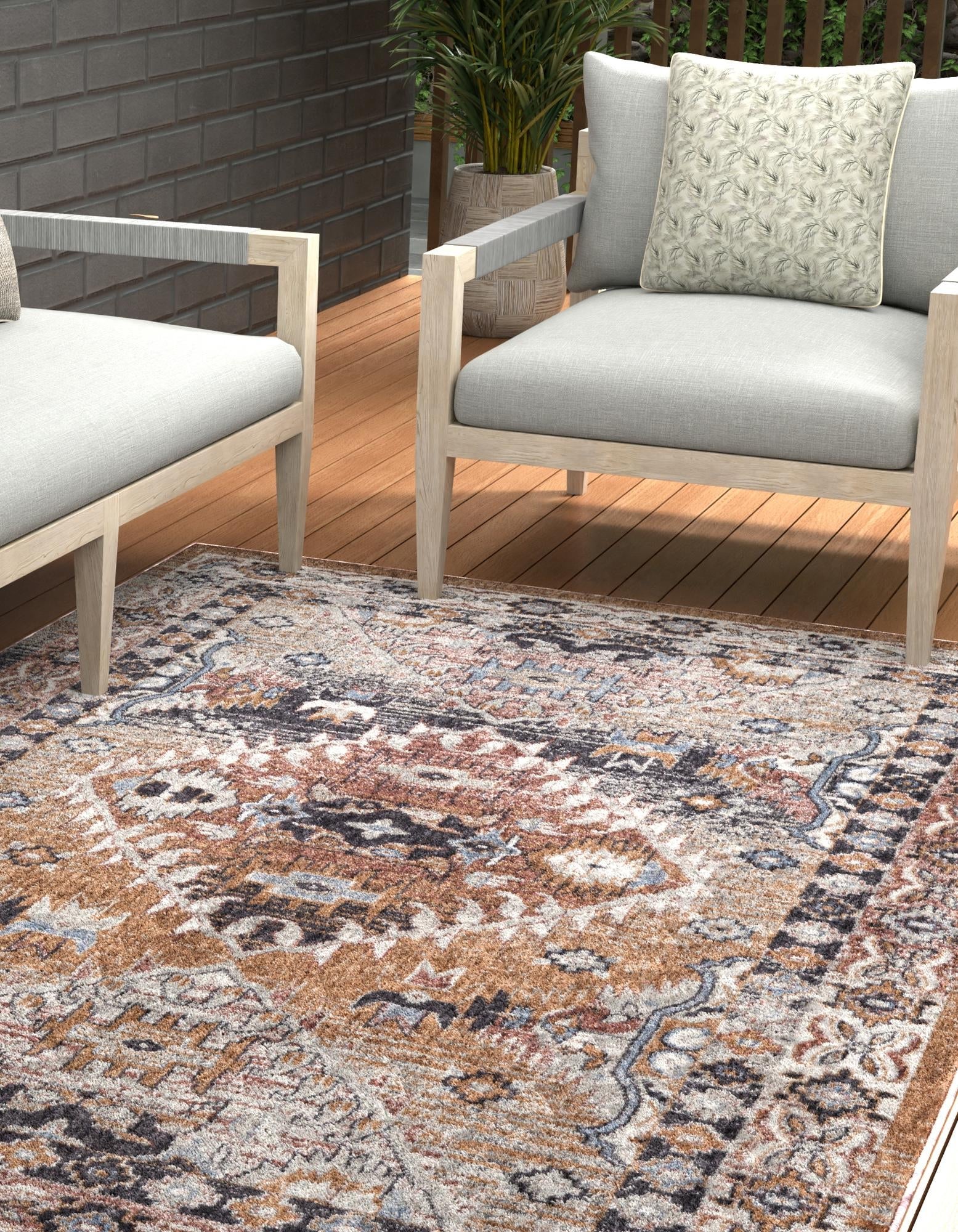 Desert Modern Eco Rug Series Collection Area Rug -  Navajo