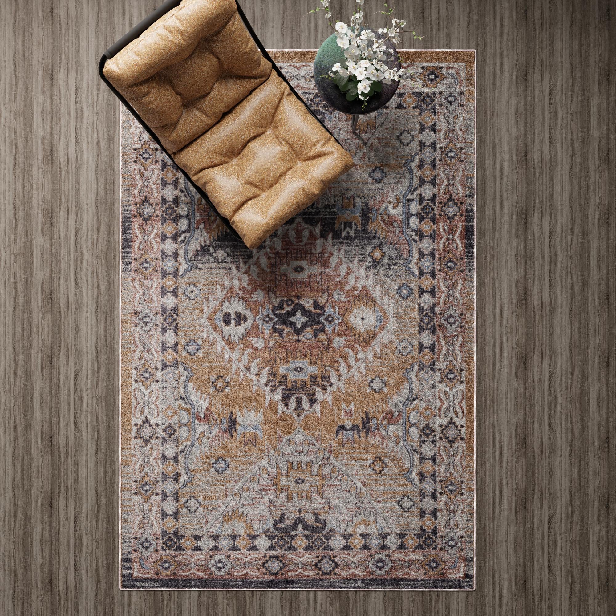 Desert Modern Eco Rug Series Collection Area Rug -  Navajo