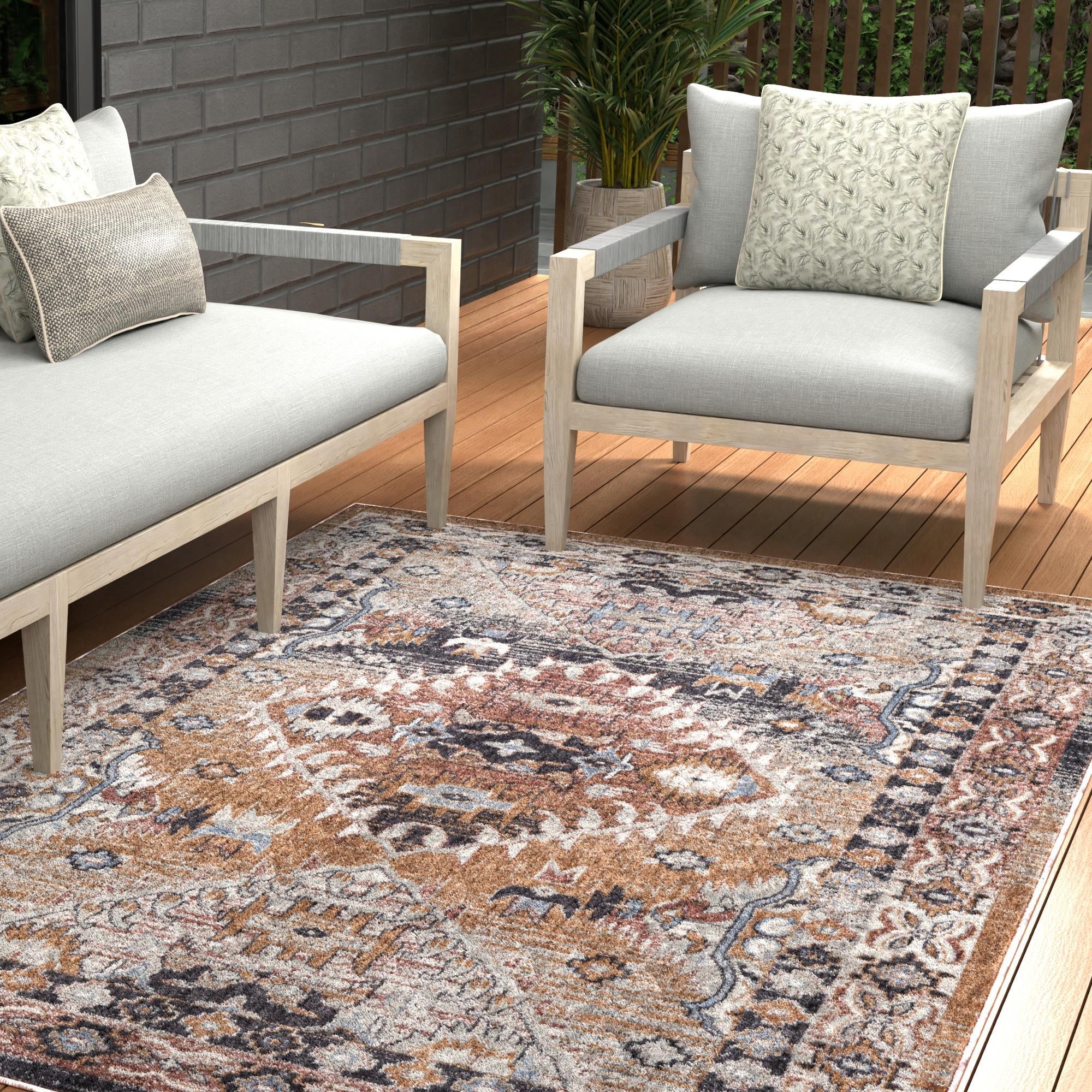 Desert Modern Eco Rug Series Collection Area Rug -  Navajo