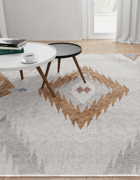 Desert Modern Eco Rug Series Collection Area Rug -  Zion