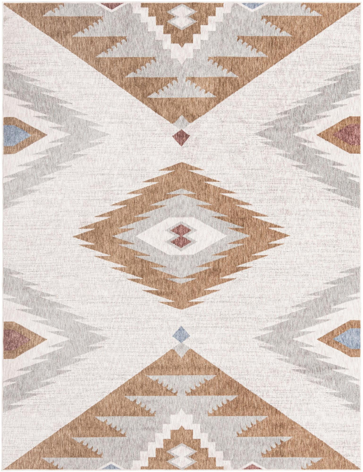 Desert Modern Eco Rug Series Collection Area Rug -  Zion Rectangle Ivory Main