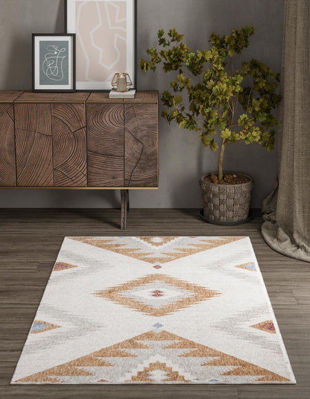 Desert Modern Eco Rug Series Collection Area Rug -  Zion