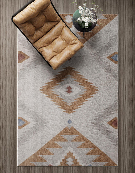 Desert Modern Eco Rug Series Collection Area Rug -  Zion