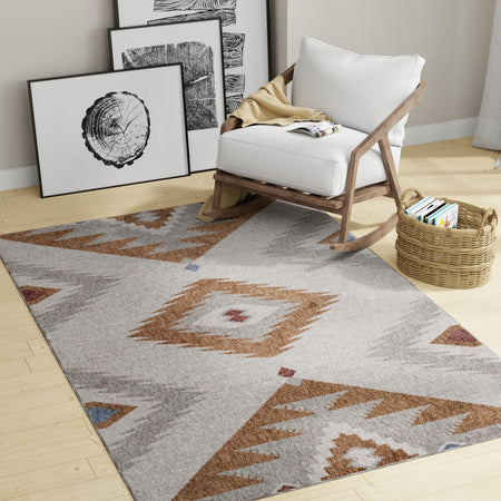 Desert Modern Eco Rug Series Collection Area Rug -  Zion