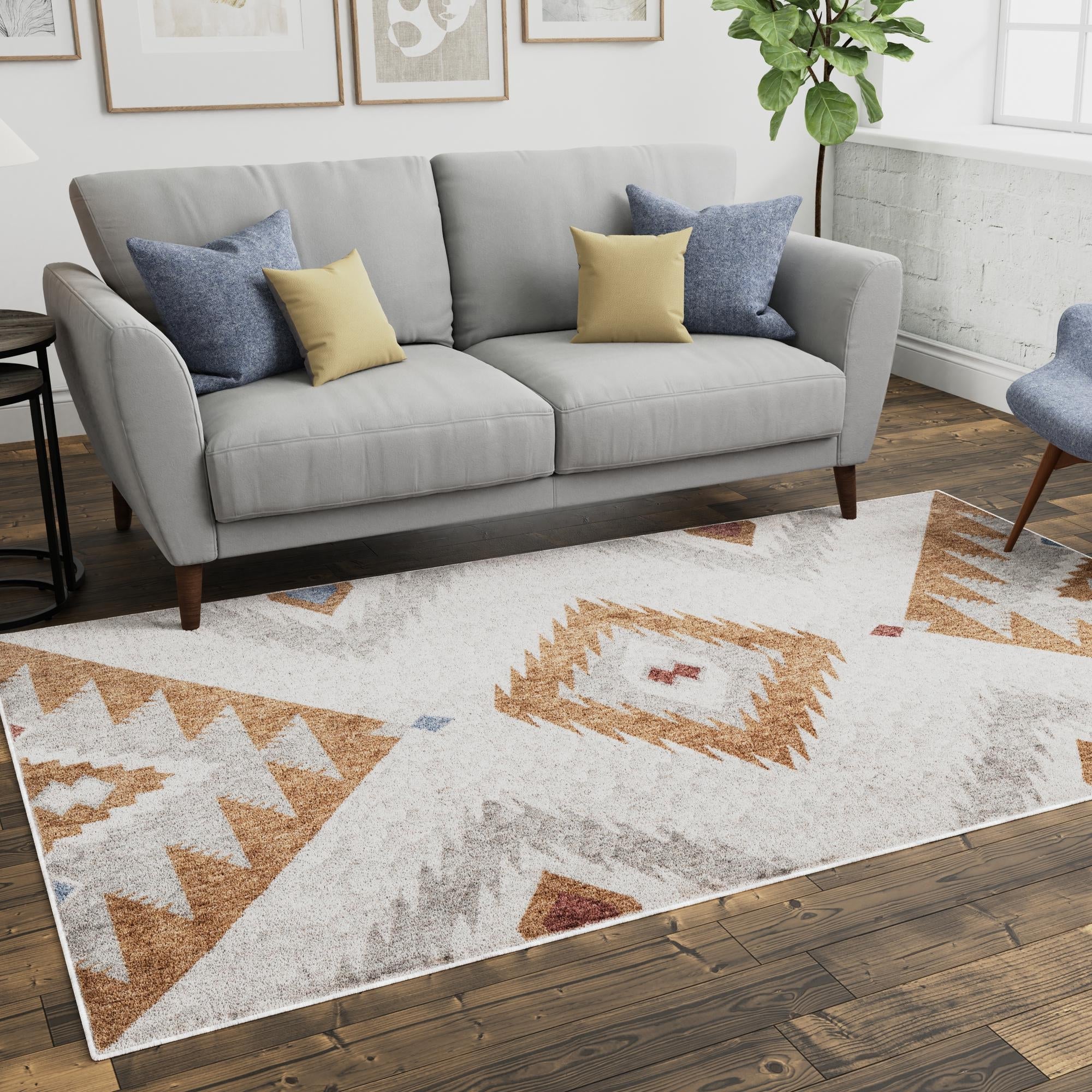 Desert Modern Eco Rug Series Collection Area Rug -  Zion