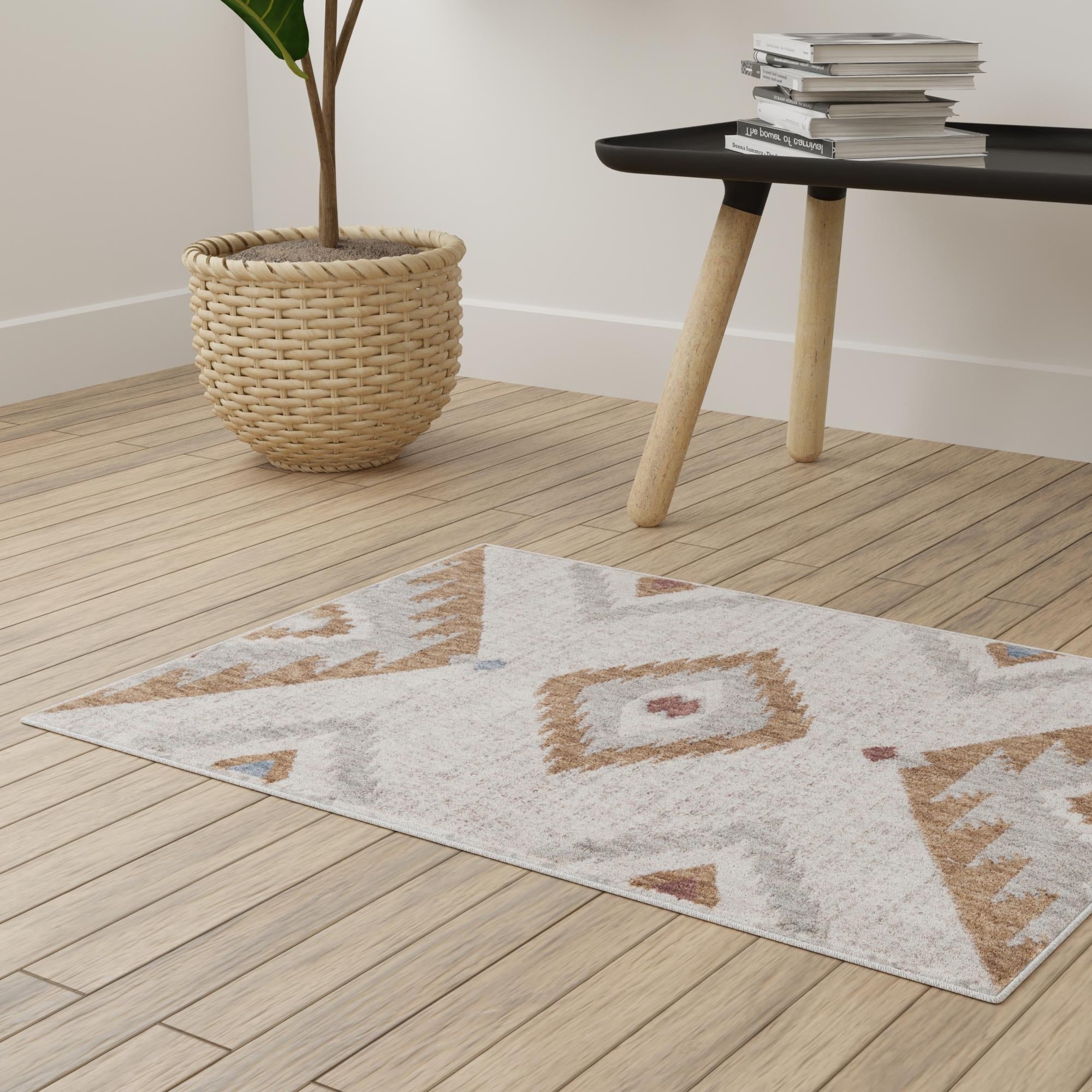 Desert Modern Eco Rug Series Collection Area Rug -  Zion