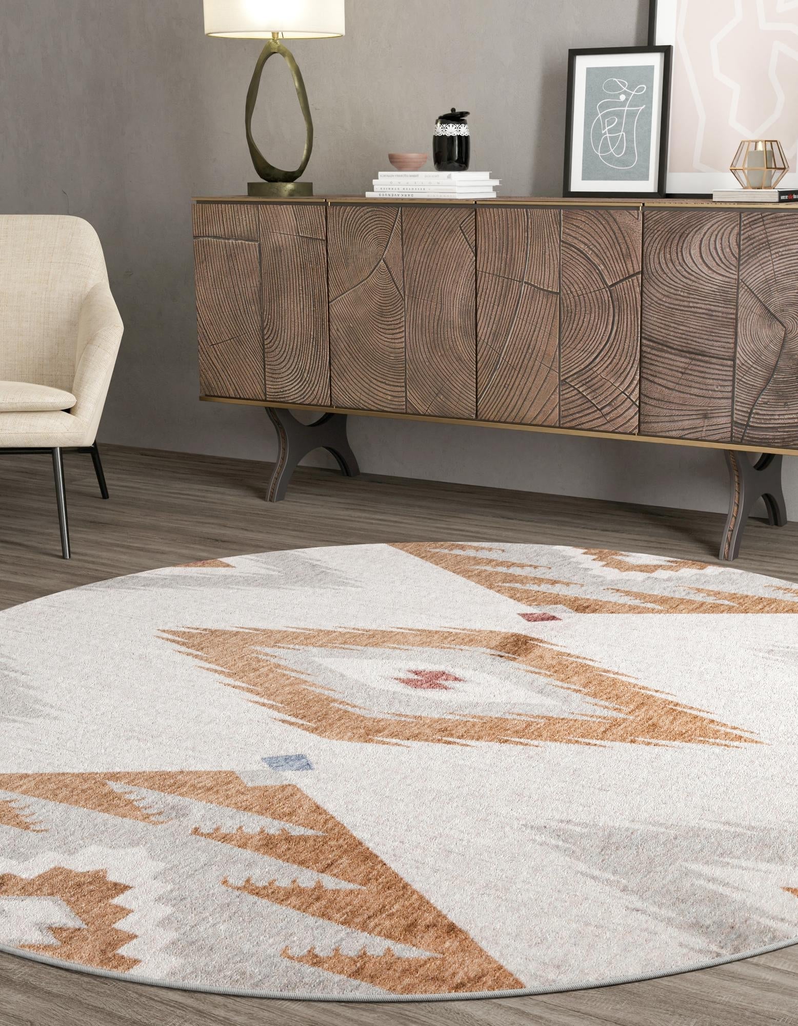 Desert Modern Eco Rug Series Collection Area Rug -  Zion