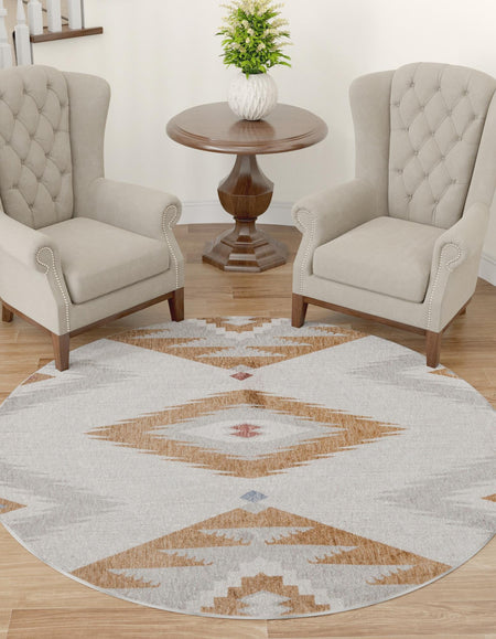 Desert Modern Eco Rug Series Collection Area Rug -  Zion