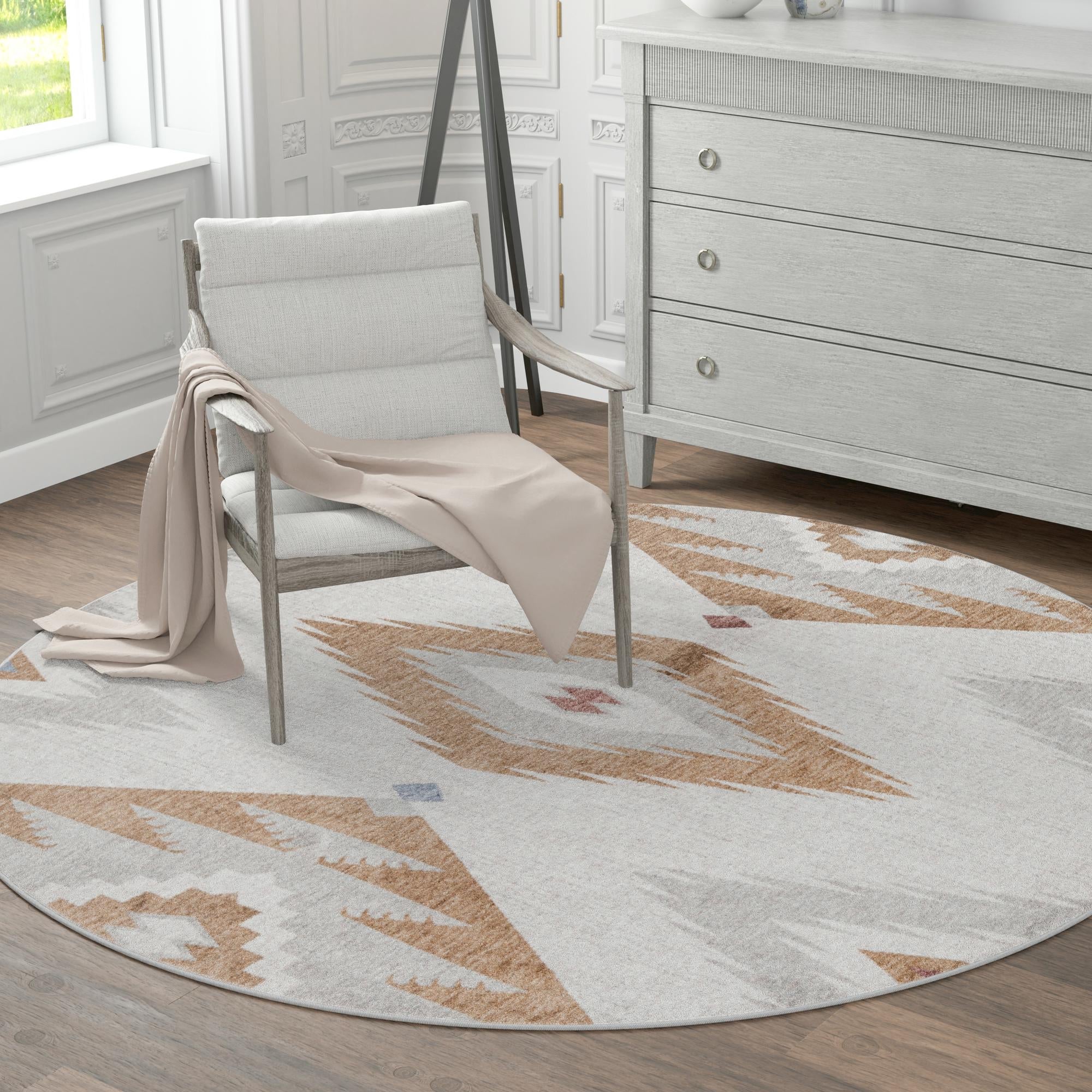 Desert Modern Eco Rug Series Collection Area Rug -  Zion