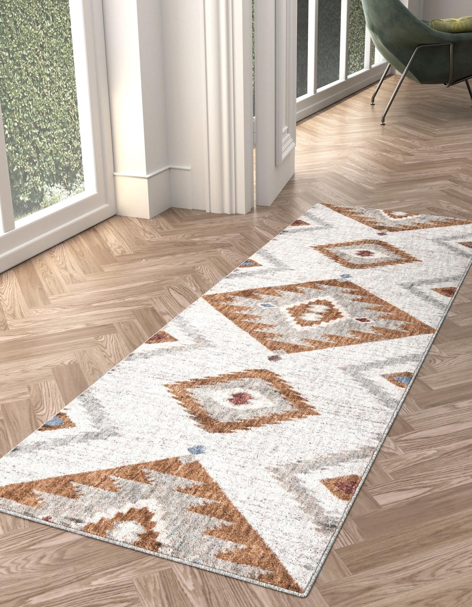 Desert Modern Eco Rug Series Collection Area Rug -  Zion