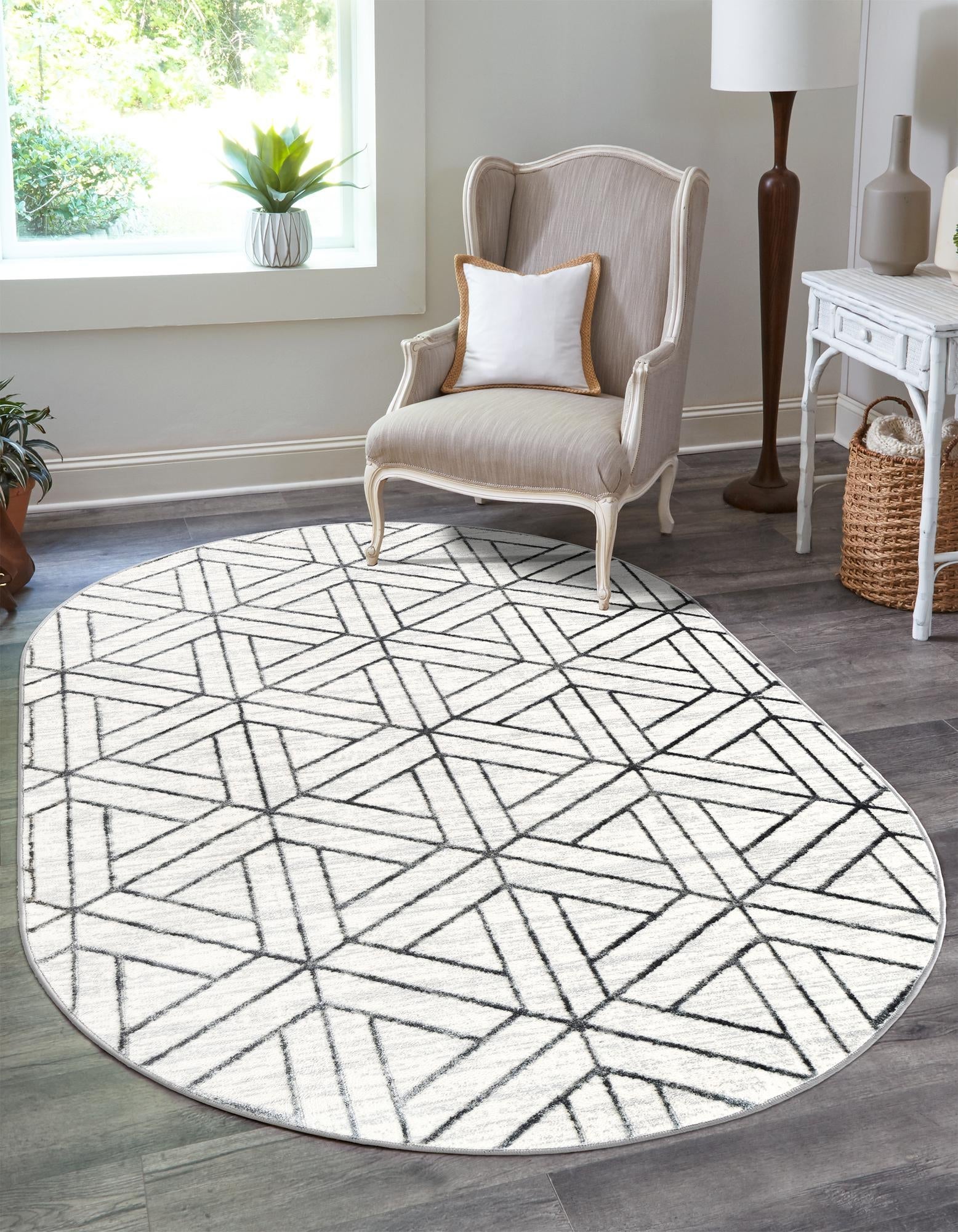 Garden Maze Retreat Collection Area Rug -  Topiarytrail