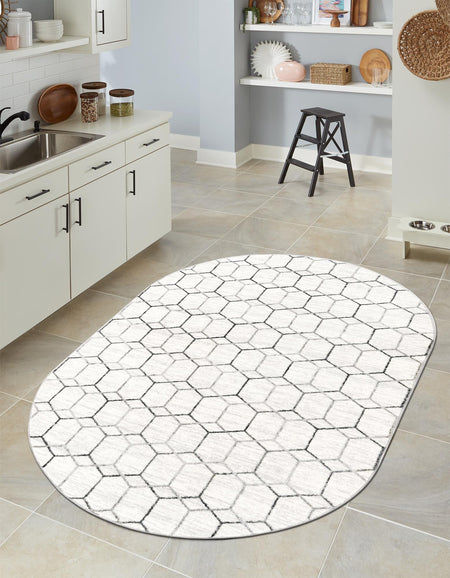 Garden Maze Retreat Collection Area Rug - Hedgegrove