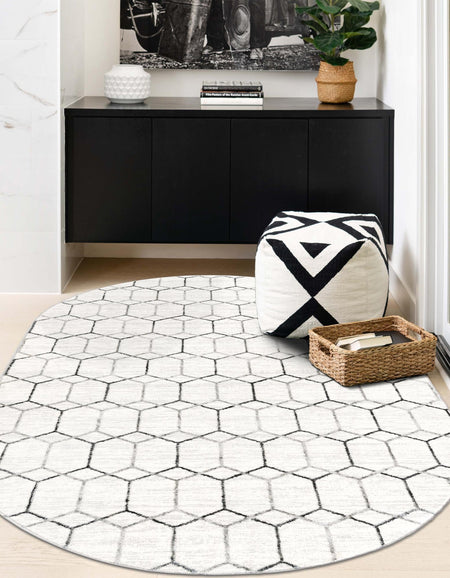 Garden Maze Retreat Collection Area Rug - Hedgegrove