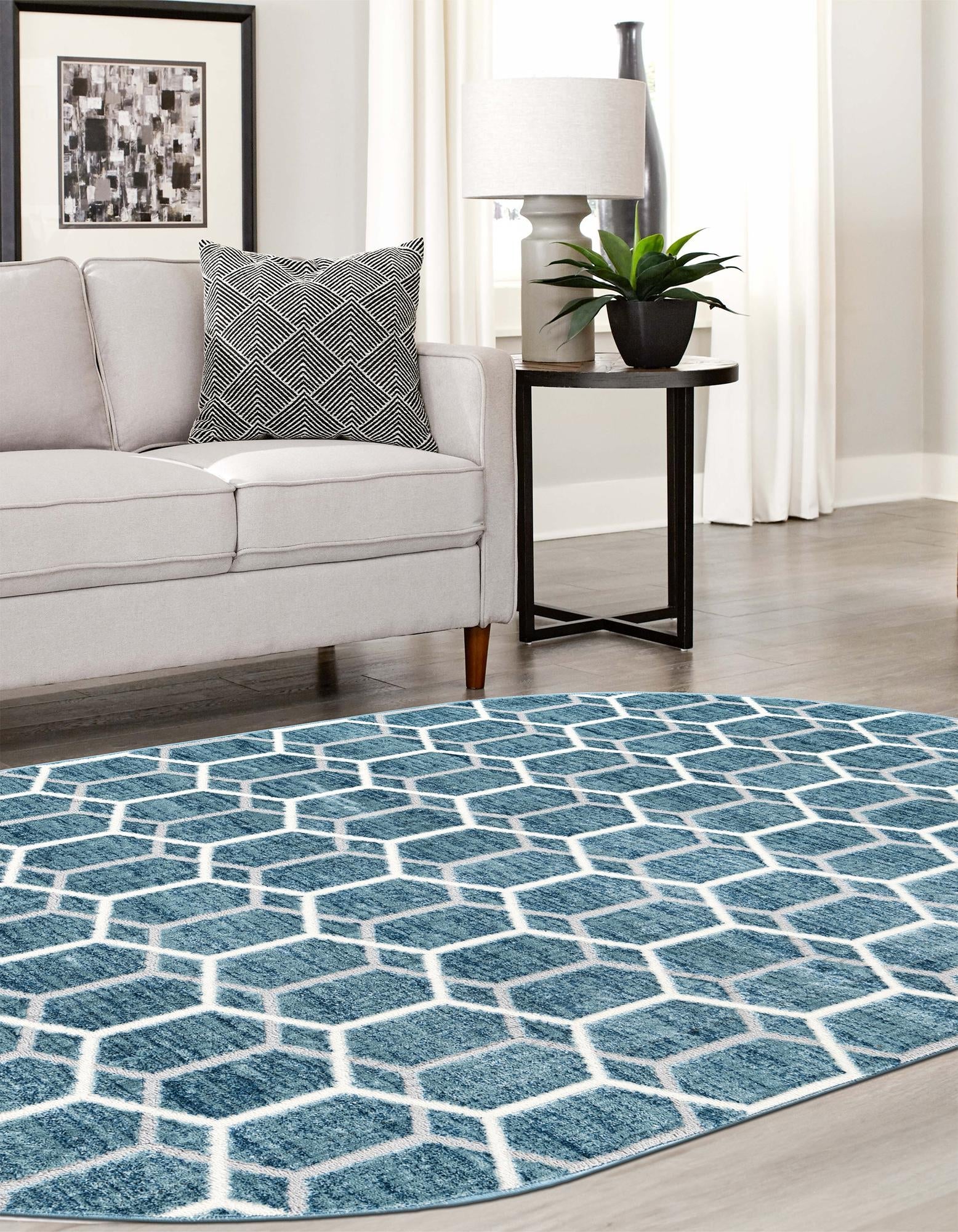 Garden Maze Retreat Collection Area Rug - Hedgegrove