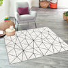 Garden Maze Retreat Collection Area Rug -  Arborlane Square White  lifestyle 193