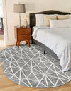 Garden Maze Retreat Collection Area Rug -  Arborlane Oval Gray  lifestyle 115