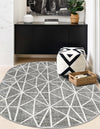 Garden Maze Retreat Collection Area Rug -  Arborlane Oval Gray  lifestyle 124