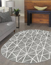 Garden Maze Retreat Collection Area Rug -  Arborlane Oval Gray  lifestyle 142